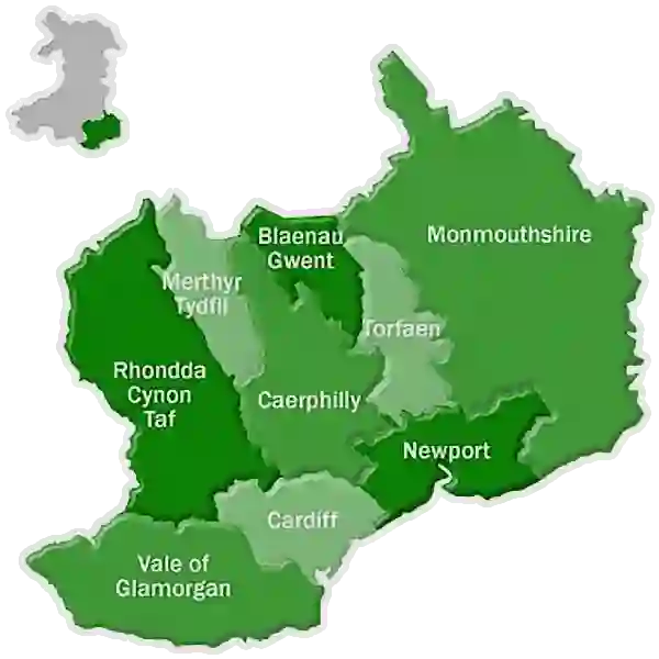 A Map showing the regions we cover